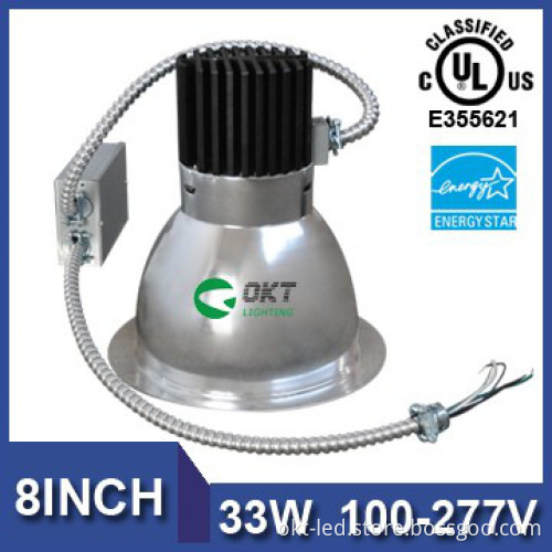 NEW UL Energy Star Listed 33W 2390lm DC dimming 8inch LED Down Light